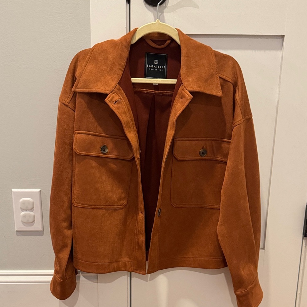 Bagatelle Women's Rust Suede Jacket
